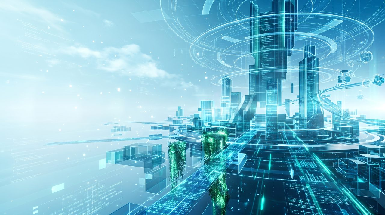 A luminous blue city of data structures
