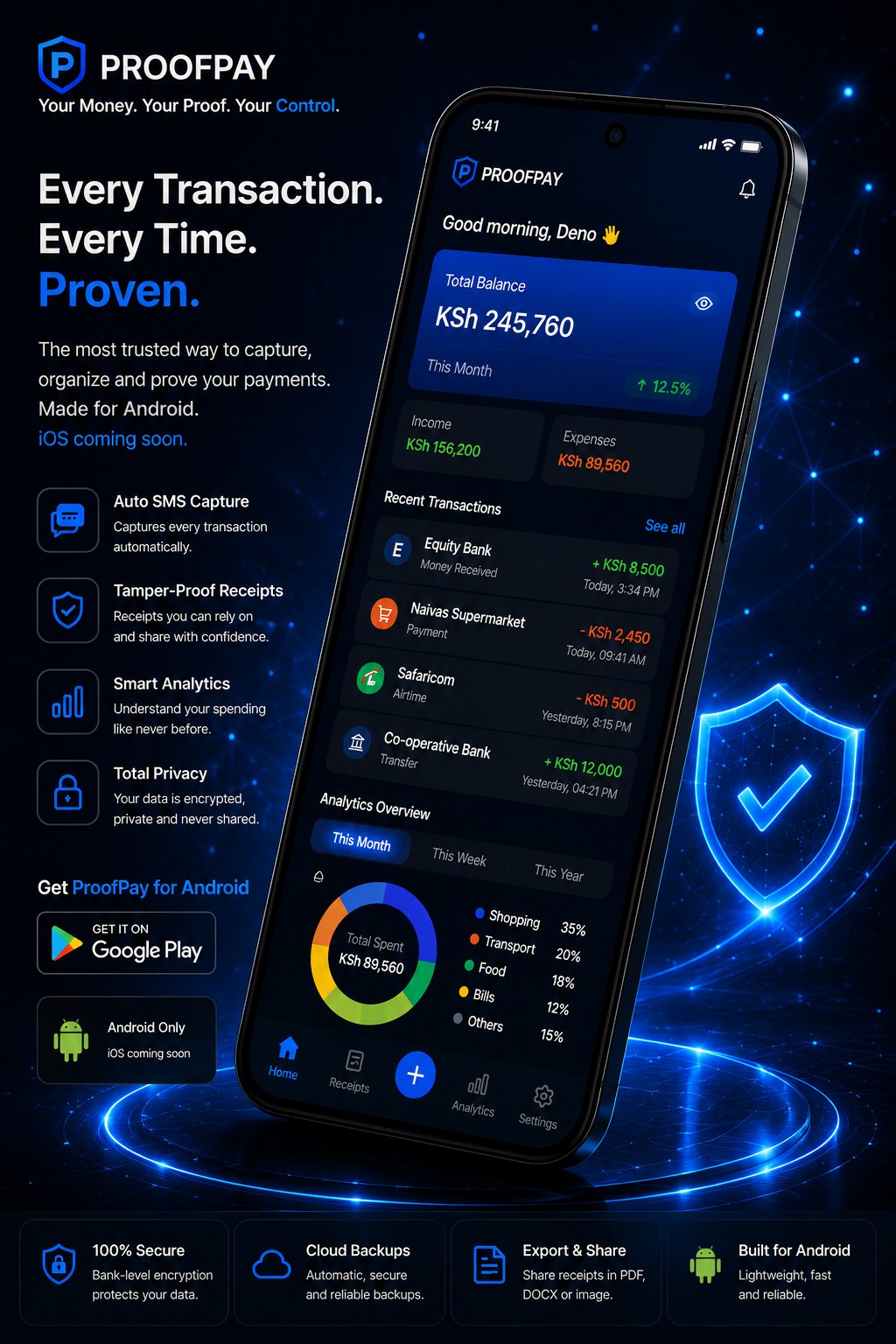 ProofPay app interface preview